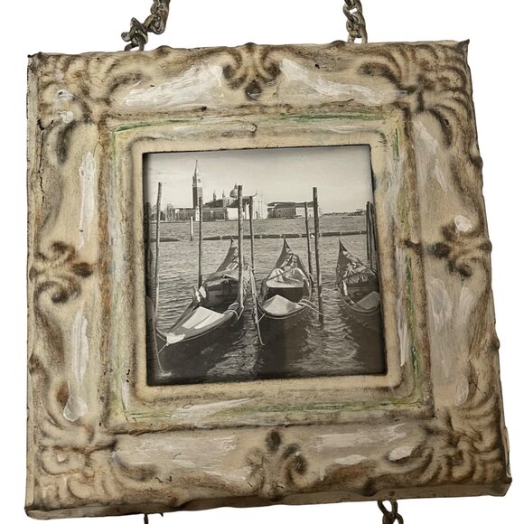 Vintage Venetian Memories Hanging Photo Frame Collage With Chain - Picture 4 of 10